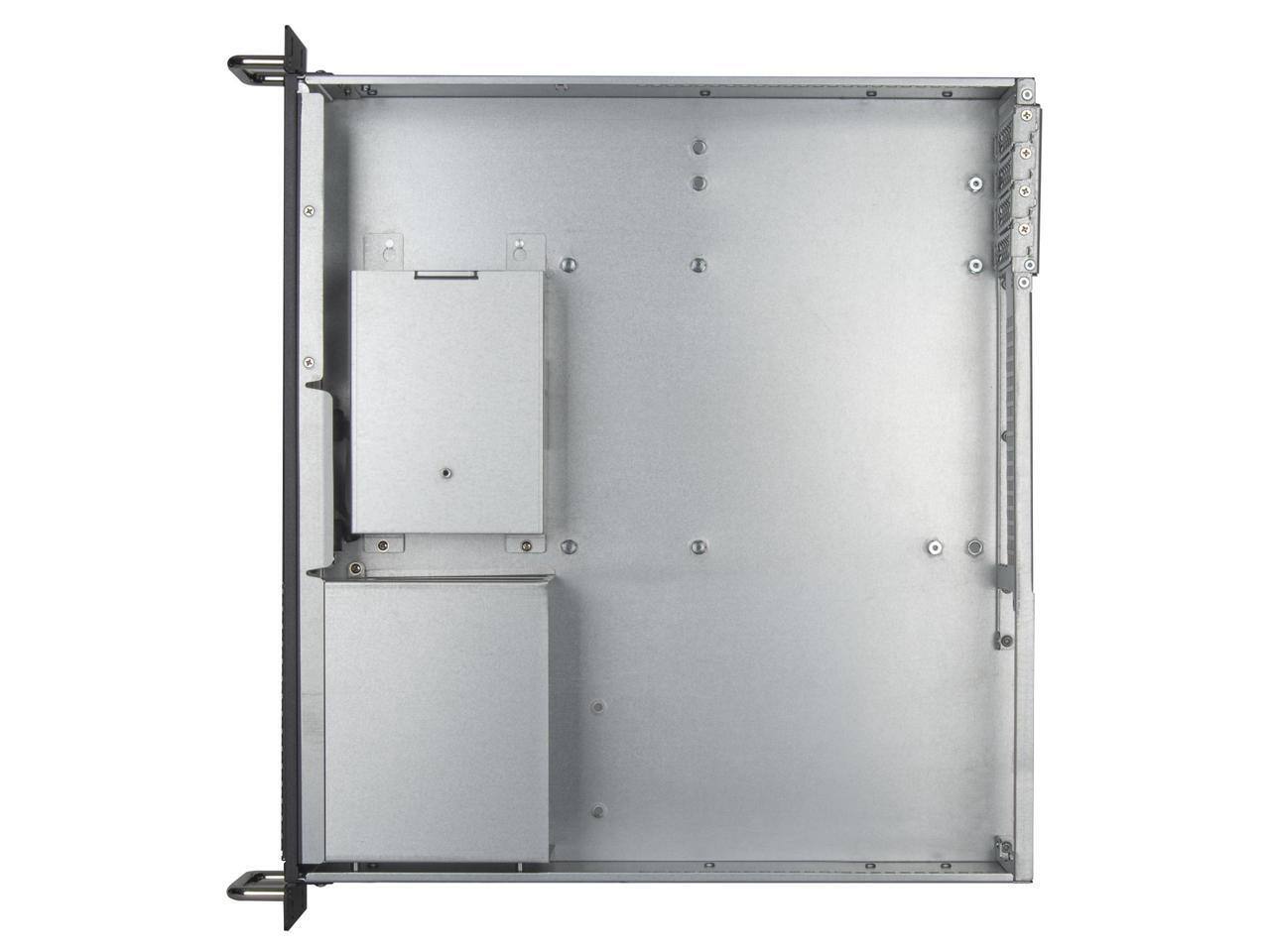Alt View 5. SilverStone - Silverstone RM23-502-MINI 2U Dual 5.25" Drive Bay Micro-ATX Rackmount Server Chassis w/ USB 3.1 - Silver.