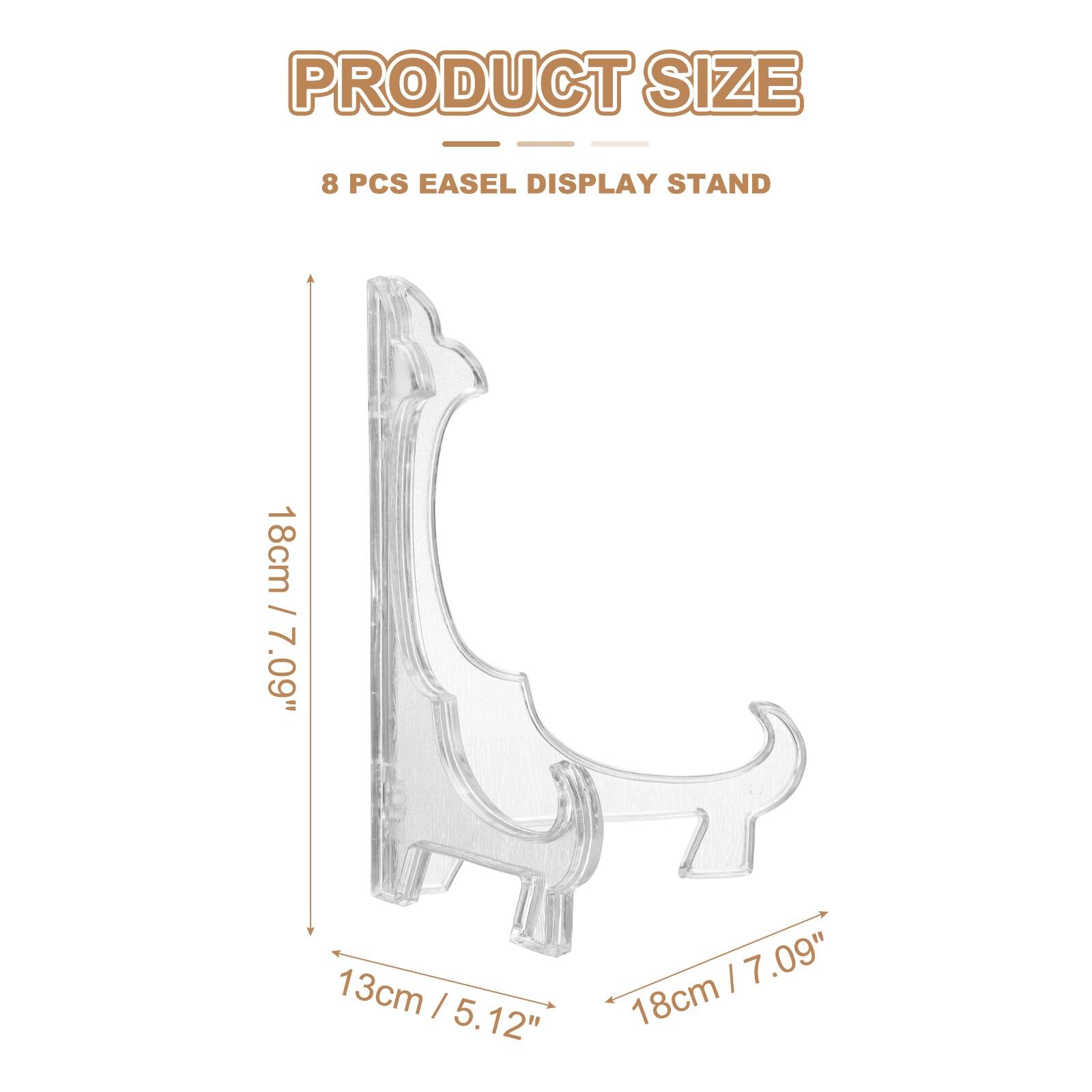 PRODUCT SIZE - 8 PCS EASEL DISPLAY STAND  
18cm / 7.09"  
13cm / 5.12"  
3cm / 1.18"