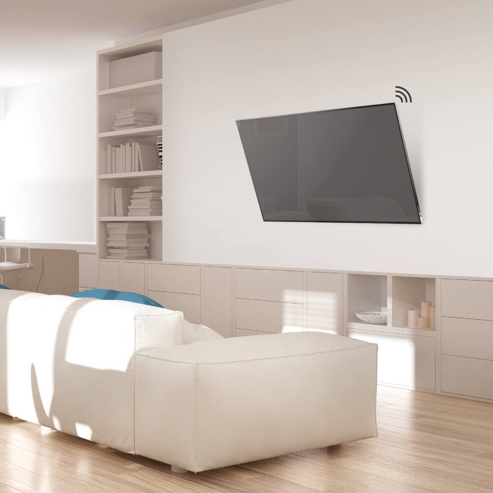 Alt View 8. Barkan - Barkan TVA31 TV Wall Mount with Integrated HDTV Indoor Antenna 19-65 - Black.