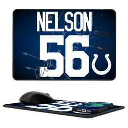Keyscaper - Quenton Nelson Indianapolis Colts Wireless Charger and Mouse Pad - Black