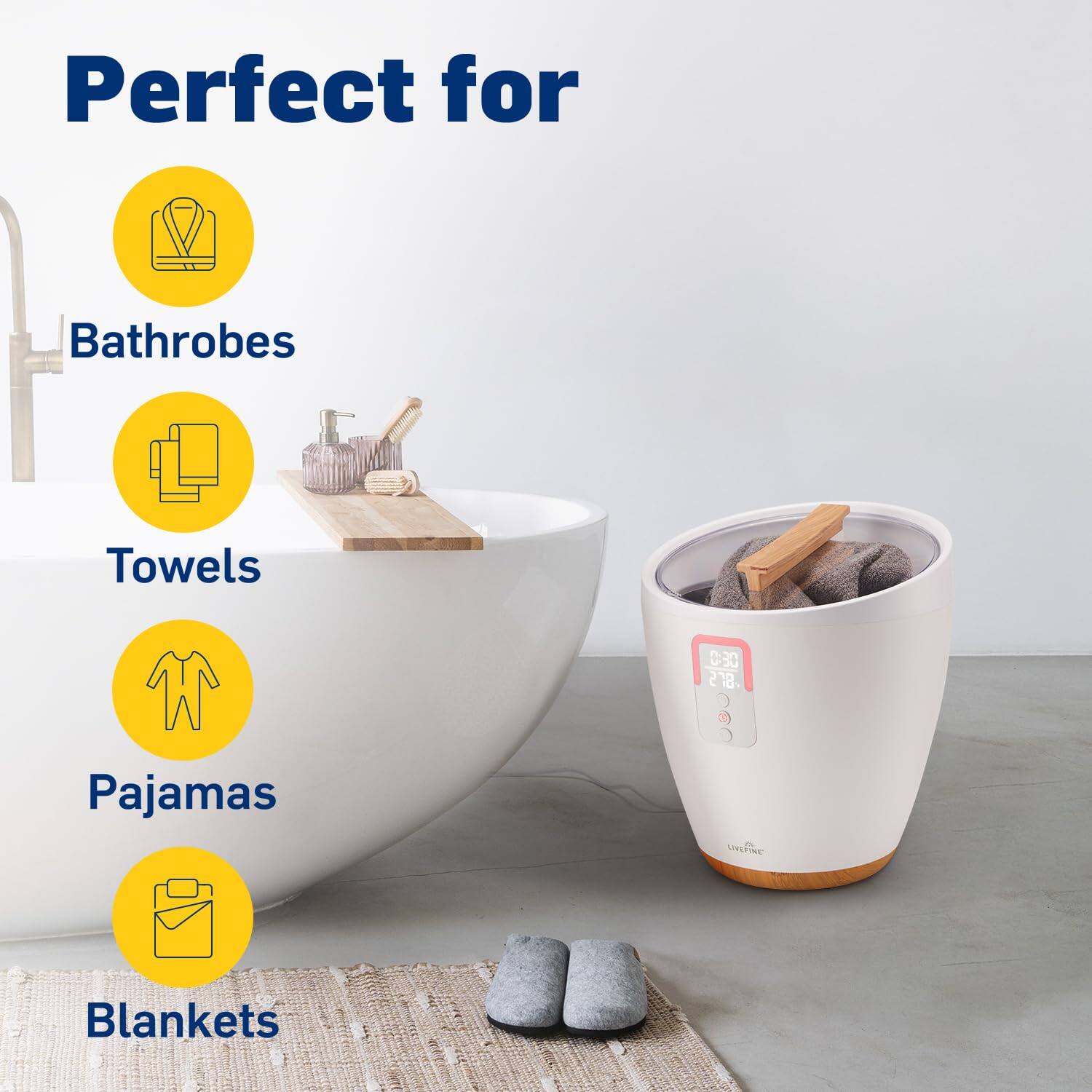 Perfect for  
Bathrobes  
Towels  
Pajamas  
Blankets