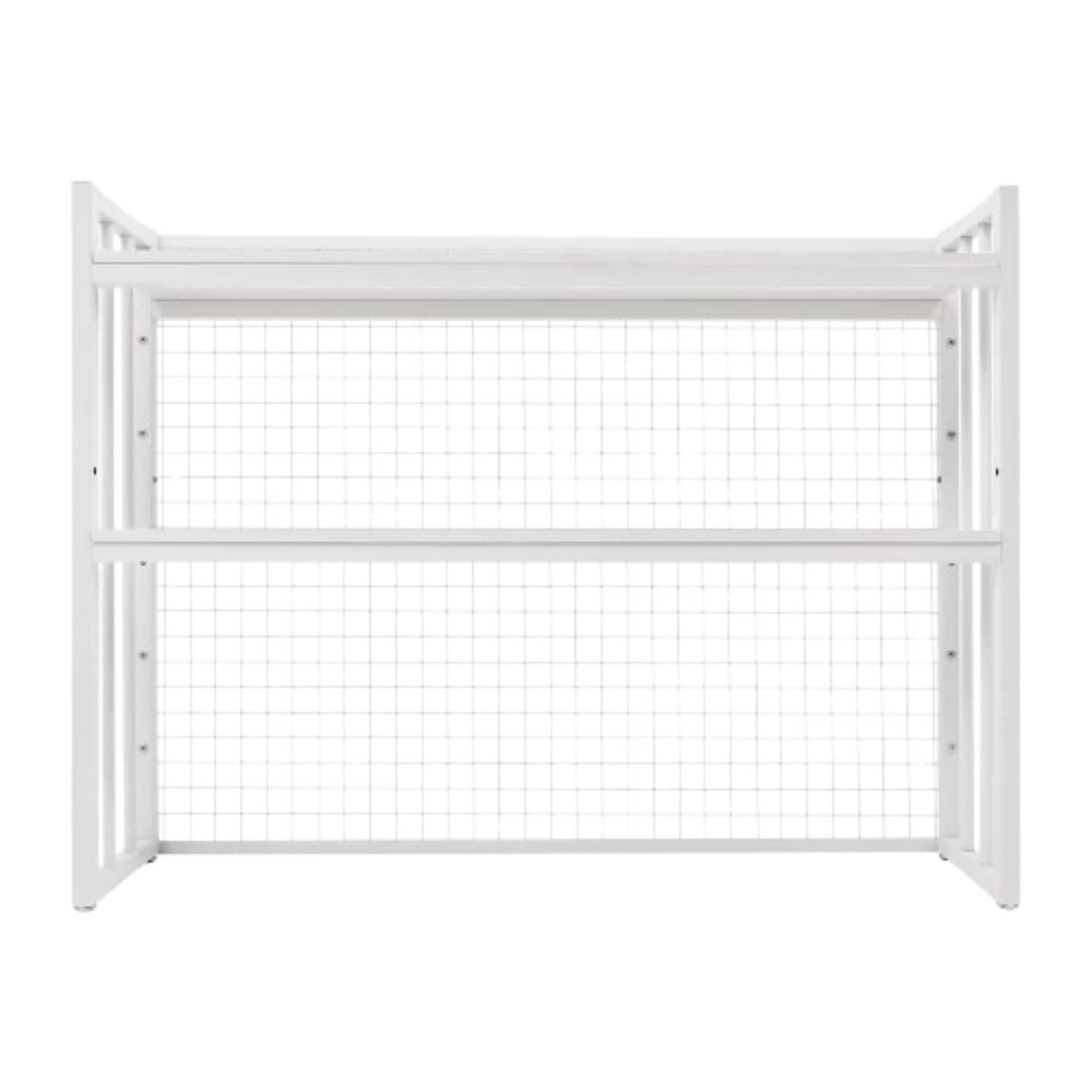 Home Collection - Desktop Bookcase Organizer – Tabletop Bookshelf & Computer Desk Storage Rack - White