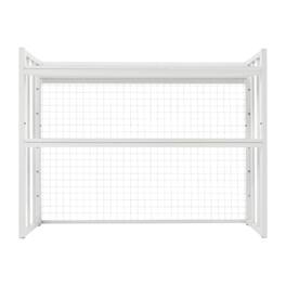 Home Collection - Desktop Bookcase Organizer – Tabletop Bookshelf & Computer Desk Storage Rack - White