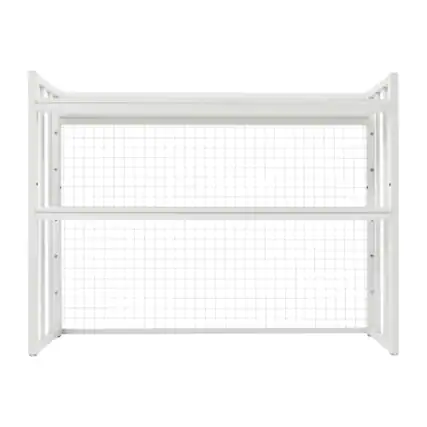 Front. Home Collection - Desktop Bookcase Organizer – Tabletop Bookshelf & Computer Desk Storage Rack - White.