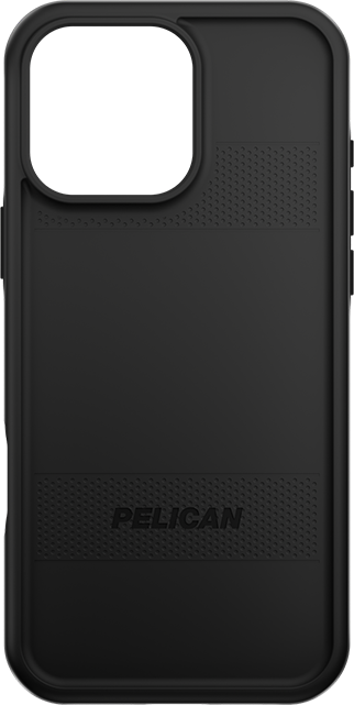 Front. Pelican - Pelican Protector with MagSafe Case - iPhone 16 Pro Max - Black.