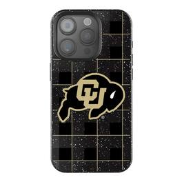 Keyscaper - NCAA - Colorado Buffaloes Plaid Bling iPhone Case - 14 - Black