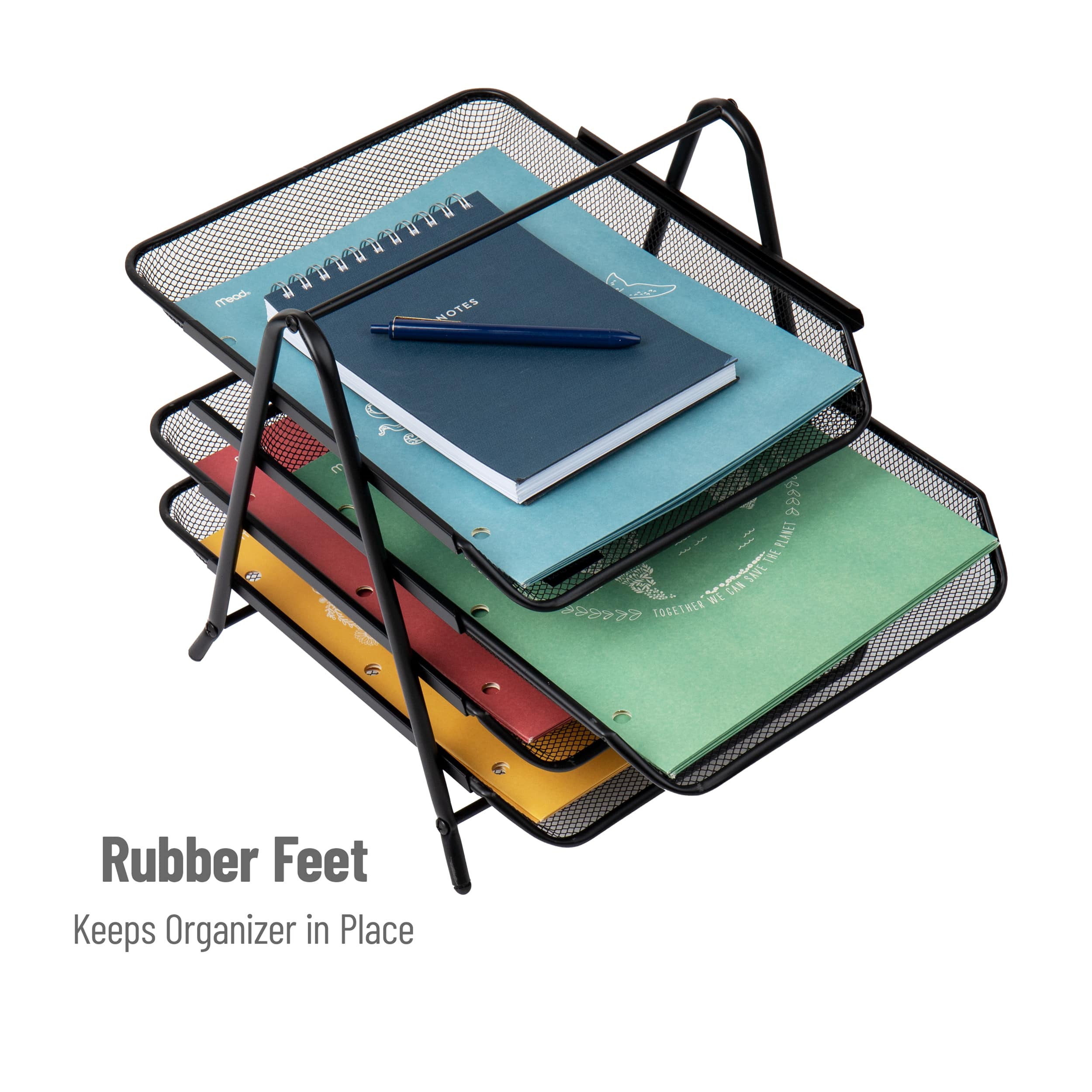 "Rubber Feet Keeps Organizer in Place"