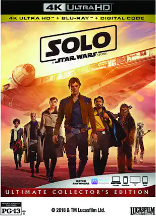 Front. Solo: A Star Wars Story - 4K Blu-Ray.