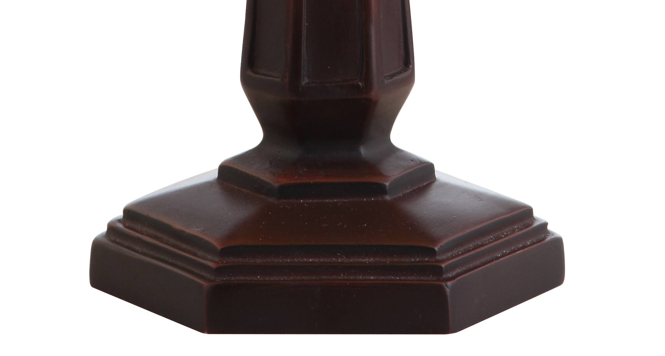 Alt View 7. Jonathan Y - Carter Tiffany-Style 12" LED Table Lamp, Ivory/Cream - Brown.