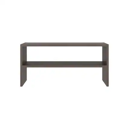 Front. Loheer - Loheer small grey shoe rack with three open shelves - Grey.