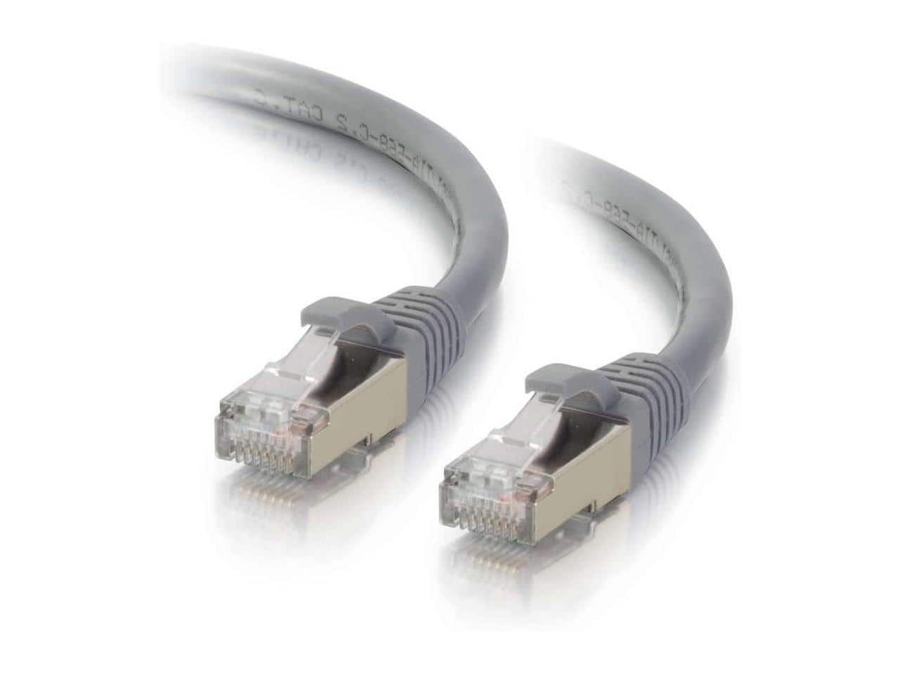 Cables to Go - C2G 00651 Cat6a Cable - Snagless Shielded Ethernet Network Patch Cable, Gray (20 Feet, 6.09 Meters)