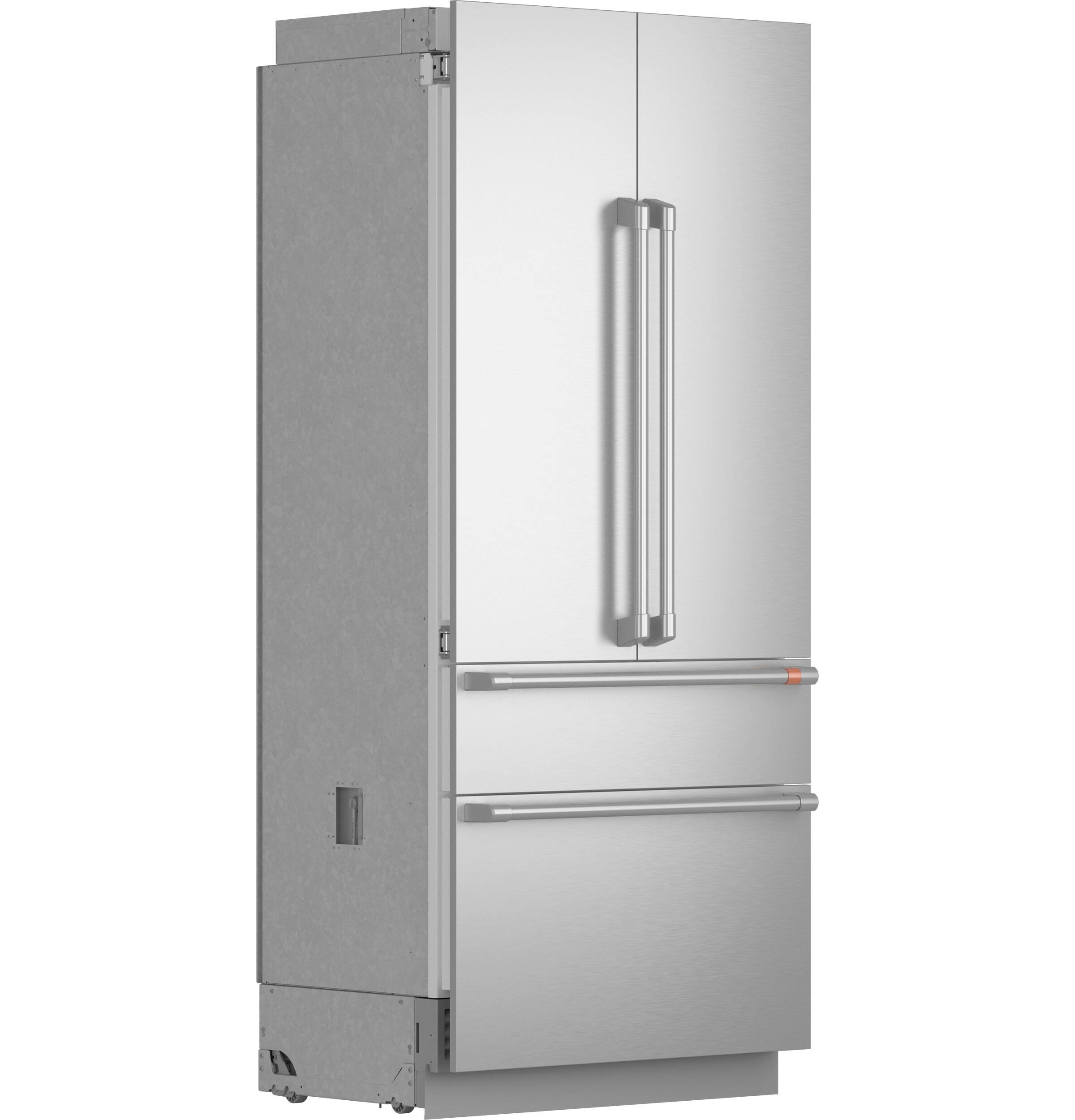 Alt View 31. Café - 36 in. Wide  20.1 Cu. Ft. Smart Built-In Counter-Depth French Door Refrigerator with True Flush Installation - Custom Panel Ready.