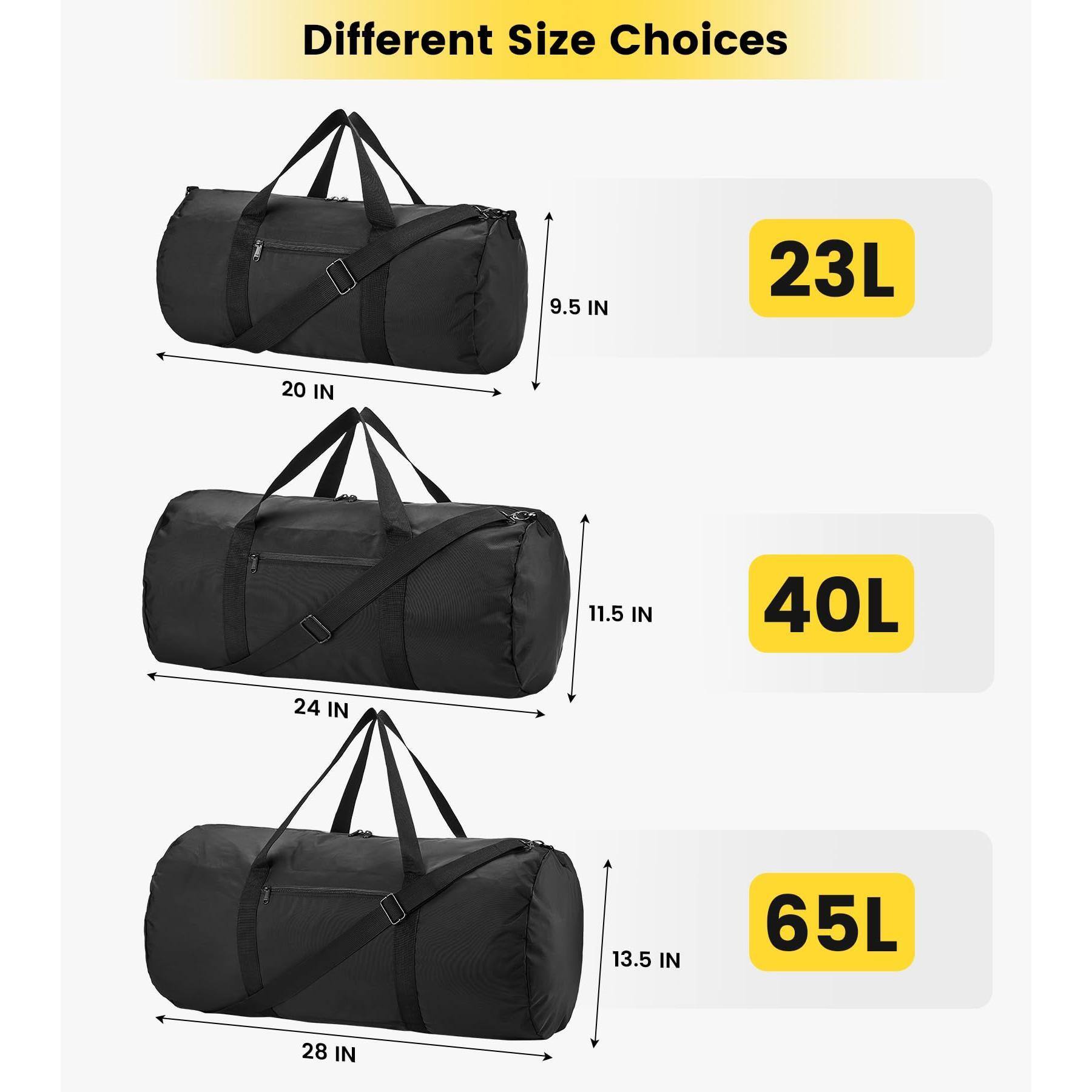 Different Size Choices

- 20 IN x 9.5 IN = 23L
- 24 IN x 11.5 IN = 40L
- 28 IN x 13.5 IN = 65L