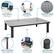 MULTI-PURPOSE
Perfect riser for a variety of setups.
ERGONOMIC
Optimal viewing angle for monitors
VENTILATED DESIGN
Airflow holes in top help keep devices cool.
HEIGHT ADJUSTABLE
Create a custom desk setup with three height levels.
STORAGE SPACE
Store extra supplies in the space underneath.
NON-SKID PADS
Rubber pads protect work surface from scratches.