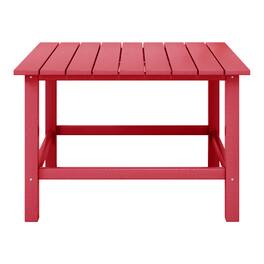 WestinTrends - Malibu Kids Outdoor Patio Furniture HDPE 30" Wide Square Dining Table - Red