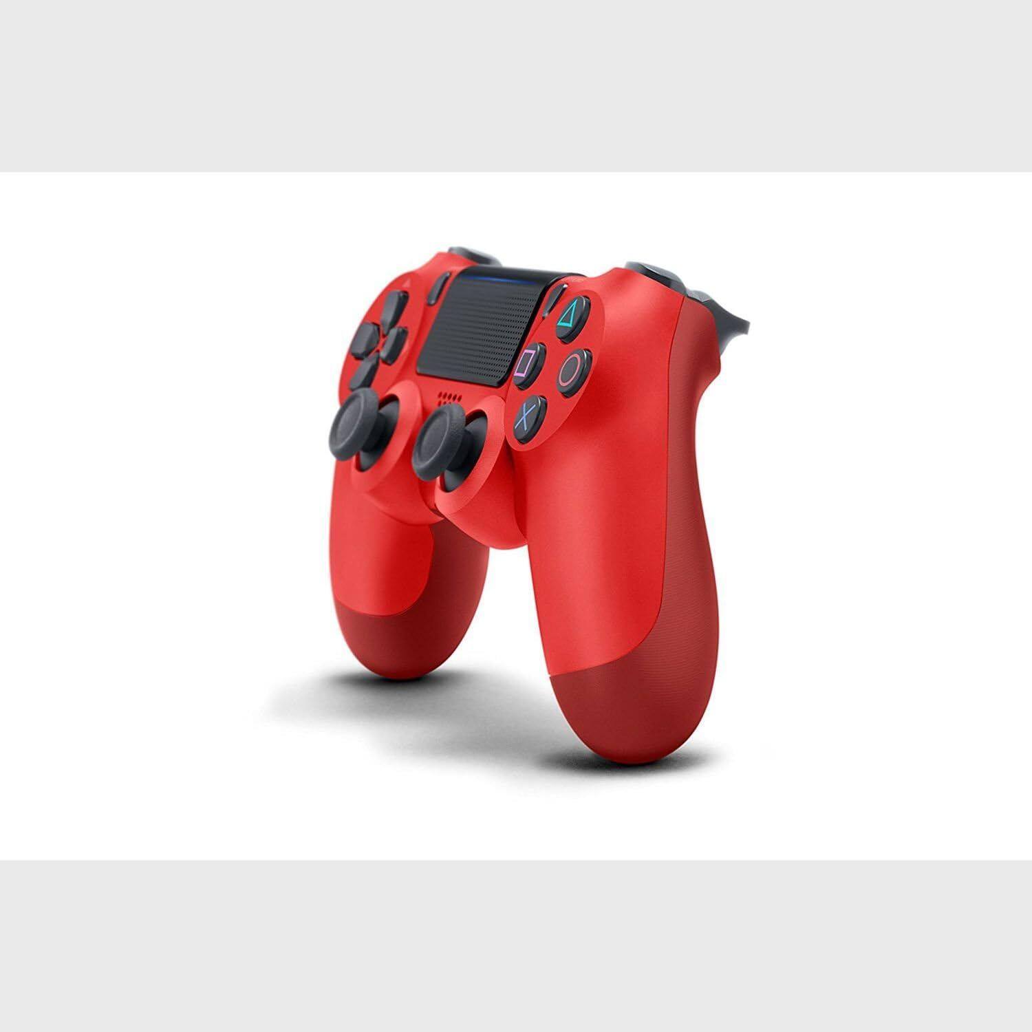 Alt View 1. Sony - Sony PS4 Dualshock 4 Wireless Controller - Manufacturer Refurbished - Red Magma - Red Magma.