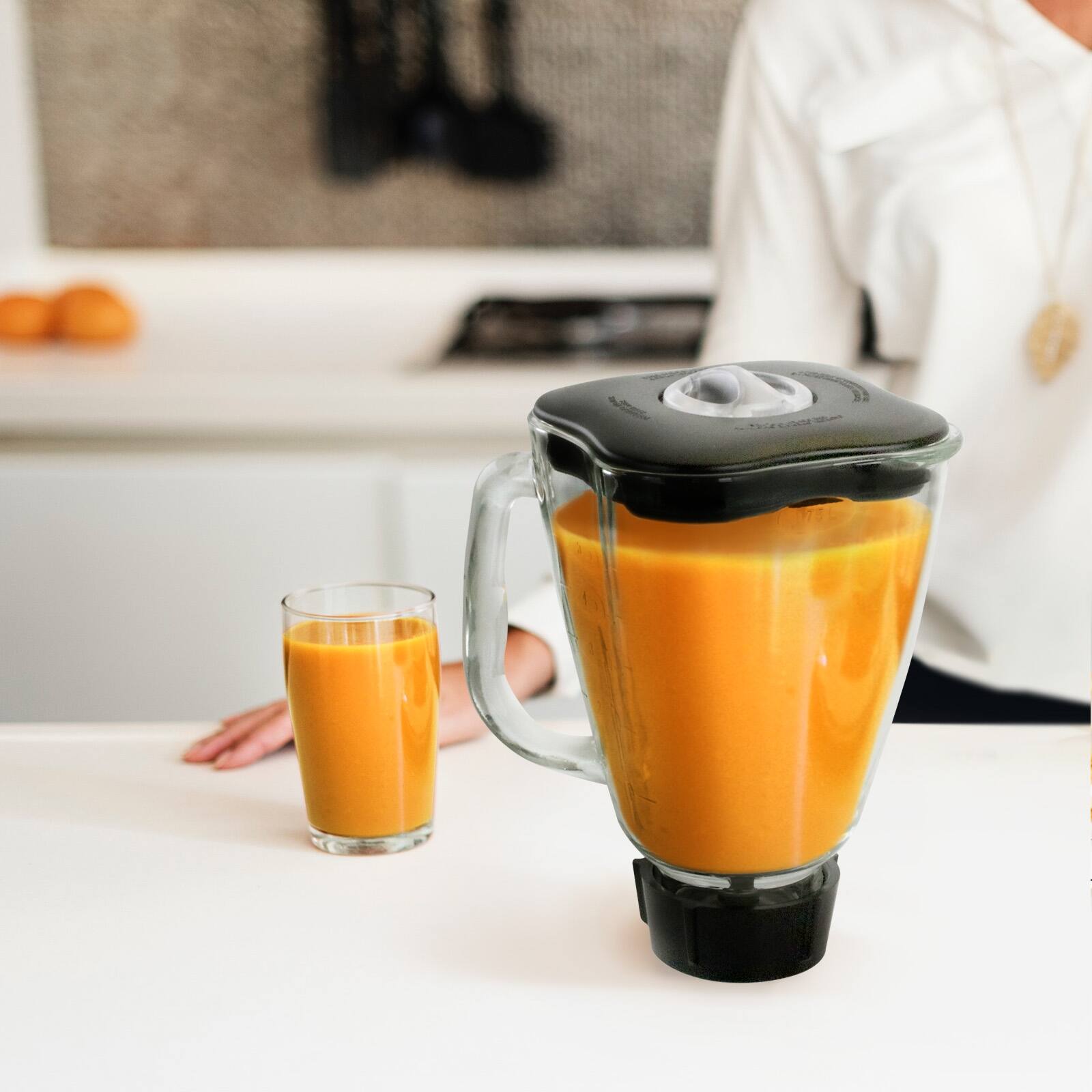 Alt View 2. Better Chef - Better Chef 6 Piece 59 Oz Square Blender Glass Jar Replacement Kit - Clear.