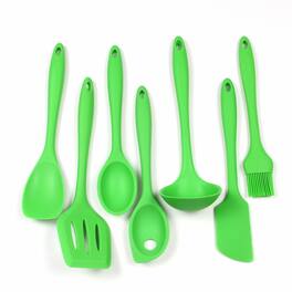 Chef Craft - 7 Piece Premium Silicone Kitchen Tool and Utensil Set - Green
