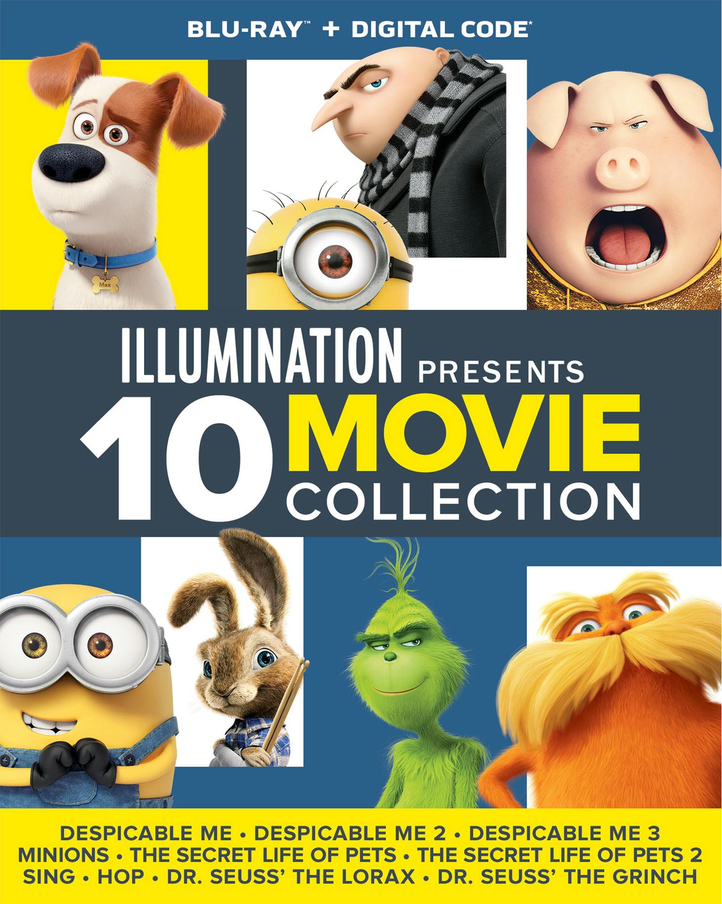 Illumination Presents: 10 Movie Collection (Blu ray + Digital Copy