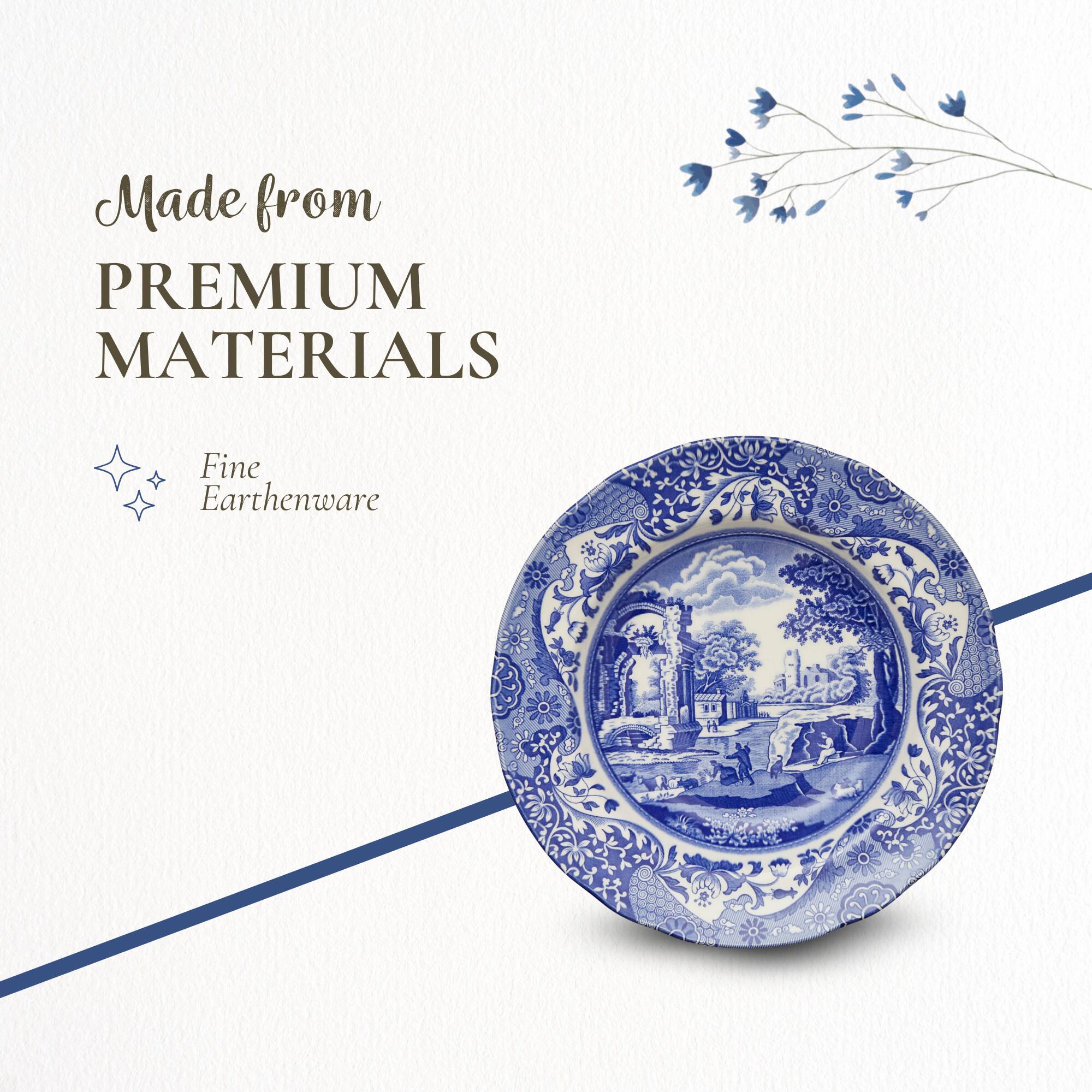 Spode Blue Italian 9 Inch Soup Plate Blue Blue and White - Best Buy