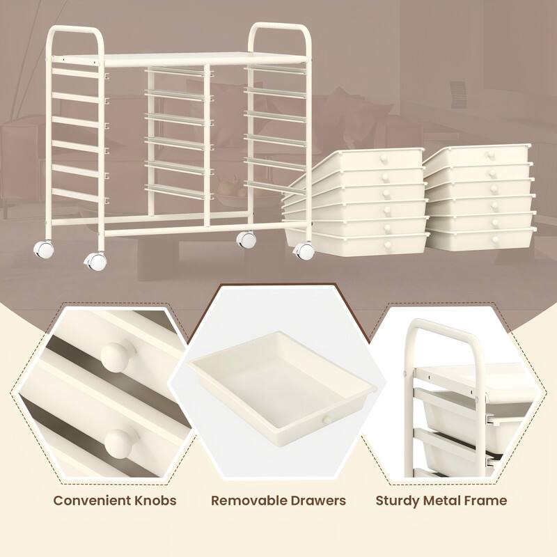 Convenient Knobs  
Removable Drawers  
Sturdy Metal Frame