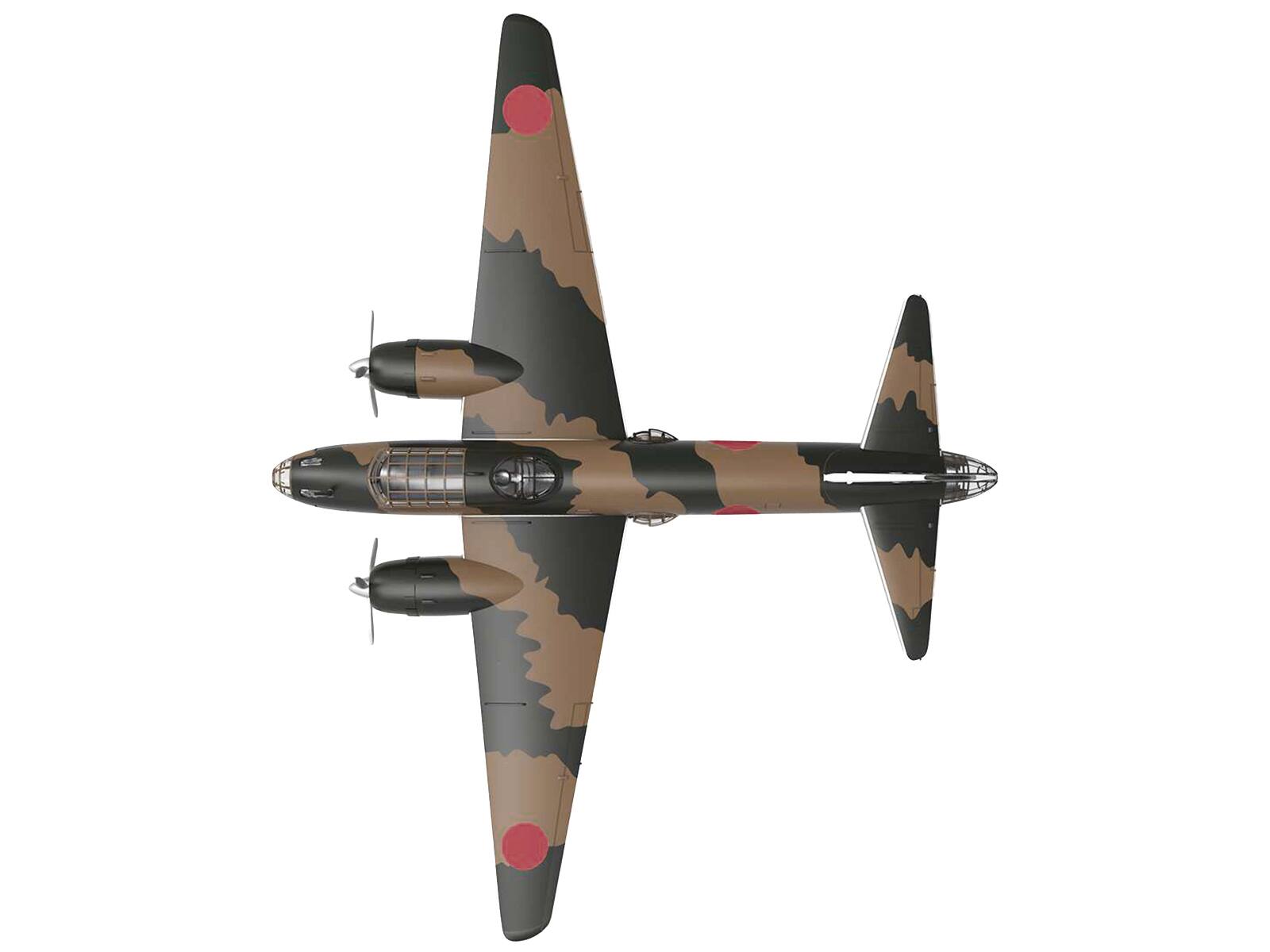 Left. Luppa - Mitsubishi G4M Bomber "Betty" Takao Kokutai Philippines Imperial Japanese Navy 1941 1/144 WWII Plane Series - Multicolor.