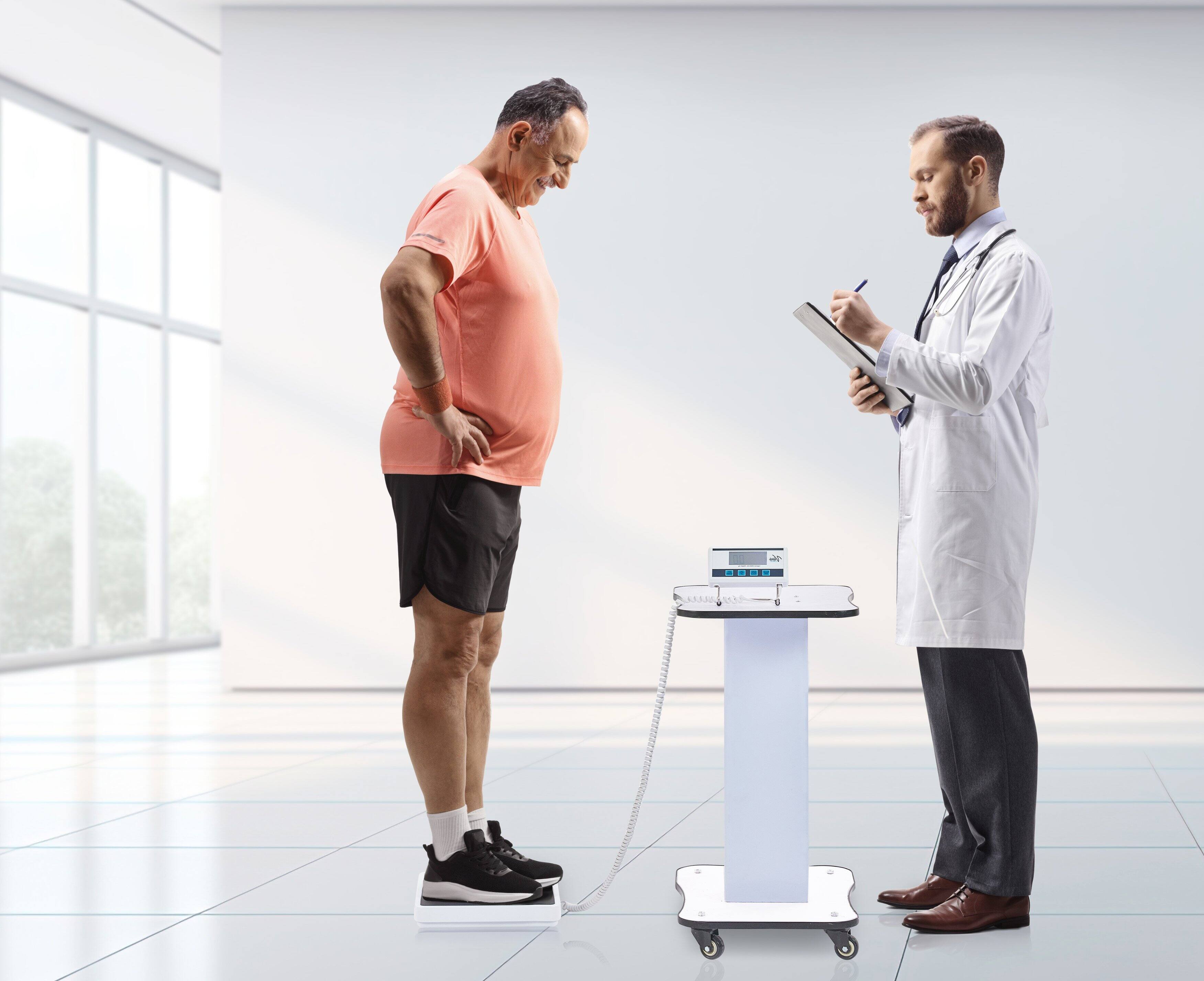 Alt View 9. Viva Comfort - ME904 Series Remote Display BMI Medical Digital Smart Scale - White.