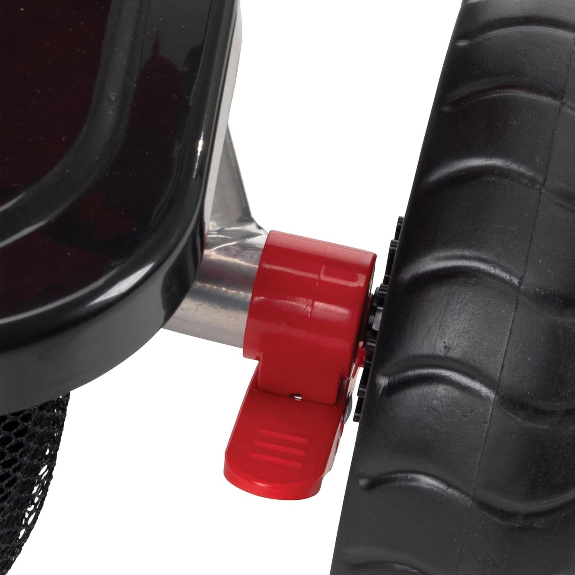 Alt View 8. Huffy - Huffy Malmo Luxe 4 in 1 Canopy Tricycle with Push Handle for Toddlers, Red/Black - Red/Black.