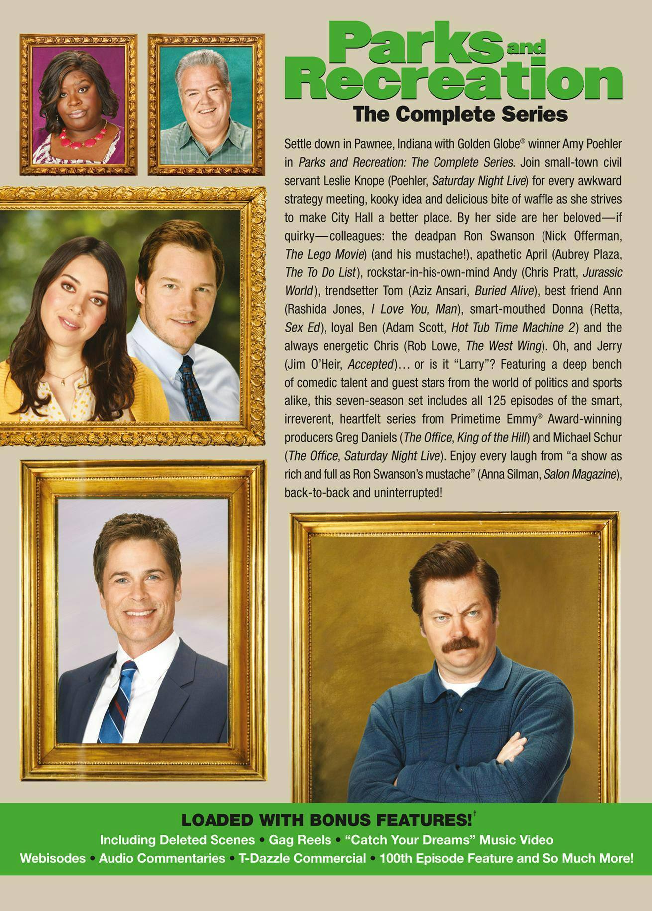 Back. Parks and Recreation: The Complete Series [DVD].