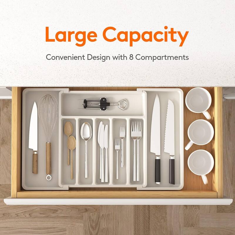 Large Capacity  
Convenient Design with 8 Compartments
