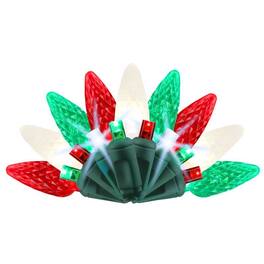 Celebrations - Platinum LED C6 Red/Green/Pure White 50 ct String Christmas Lights 25 ft - Multicolored