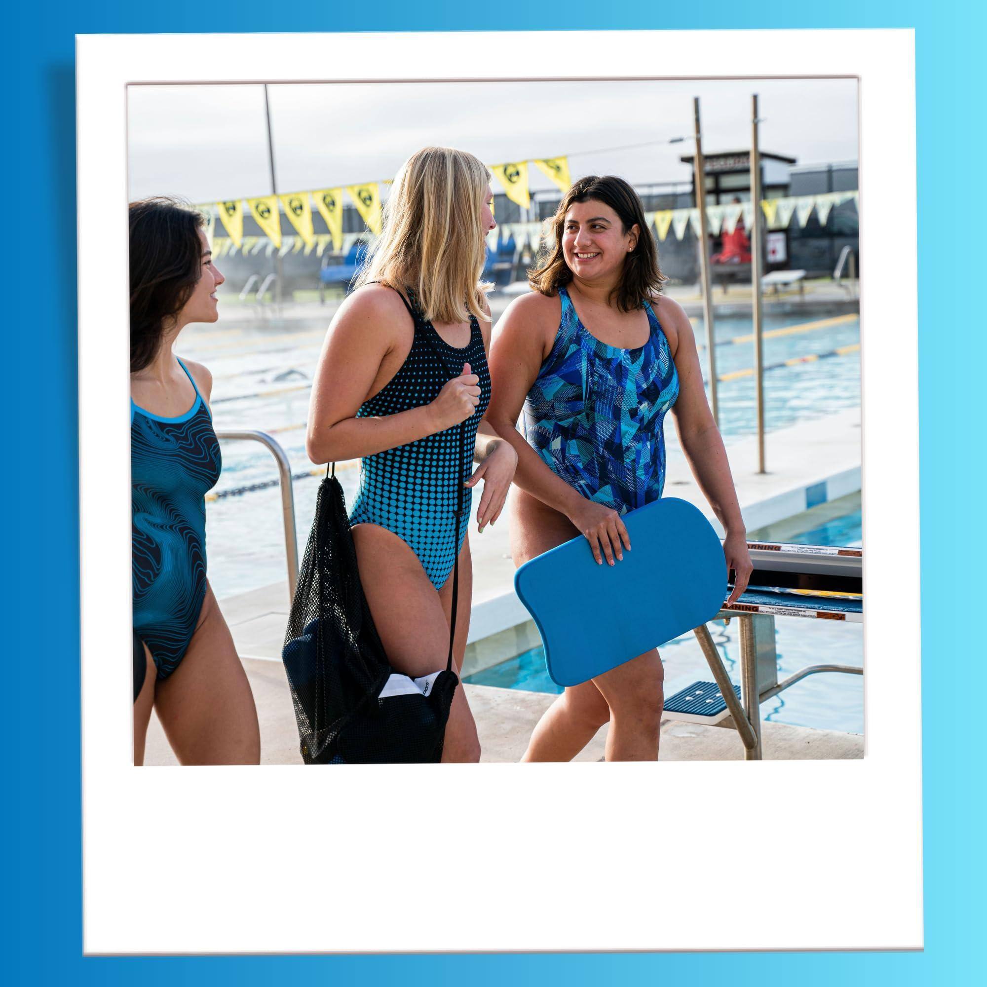 Alt View 6. Cozy Serene - Swimming Equipment Bags  Mesh Drawstring Backpack Swim Bag For Swimmers Beach - Black - Mesh Bag-1. Mesh Bag.