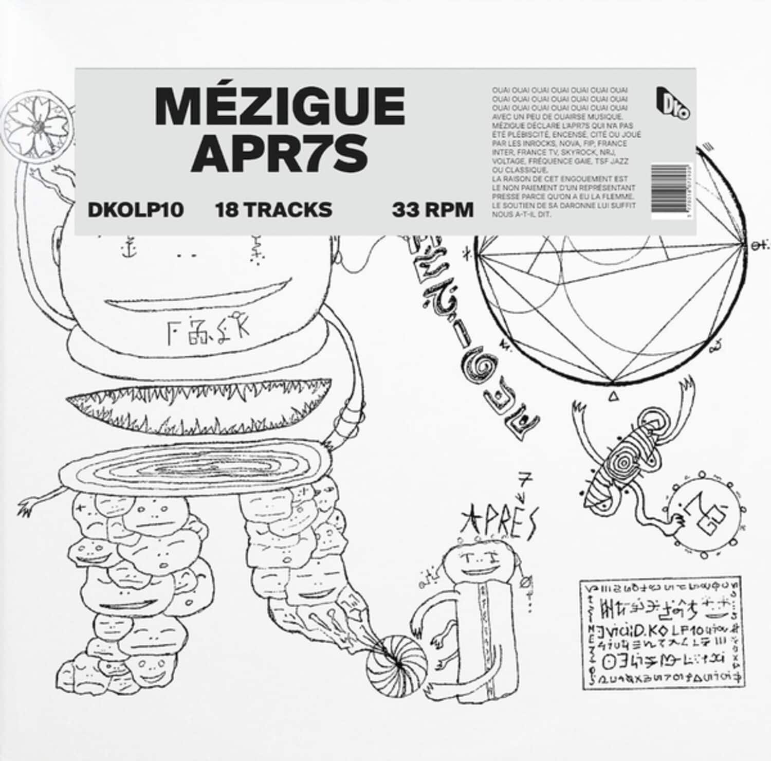 Mezigue - Apr7s   - VINYL LP price history on PriceWatchPro