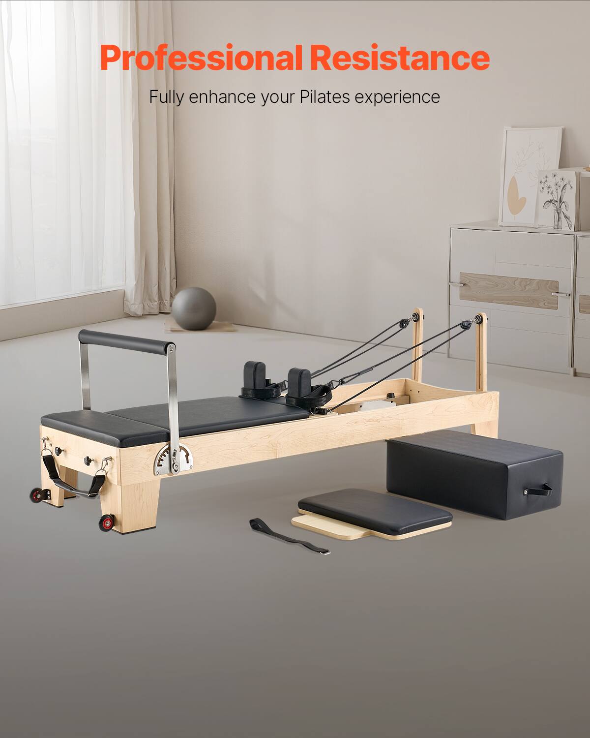 Professional Resistance: Fully enhance your Pilates experience.
