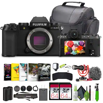 FUJIFILM X-S20
VideoStud
PaintShop
Painter
AfterShot Pro essentials
64 GB
CLEARS
agenerds