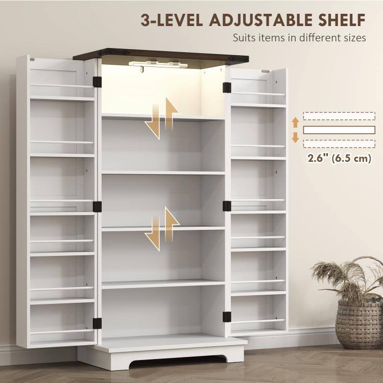 3-LEVEL ADJUSTABLE SHELF  
Suits items in different sizes  
2.6" (6.5 cm)