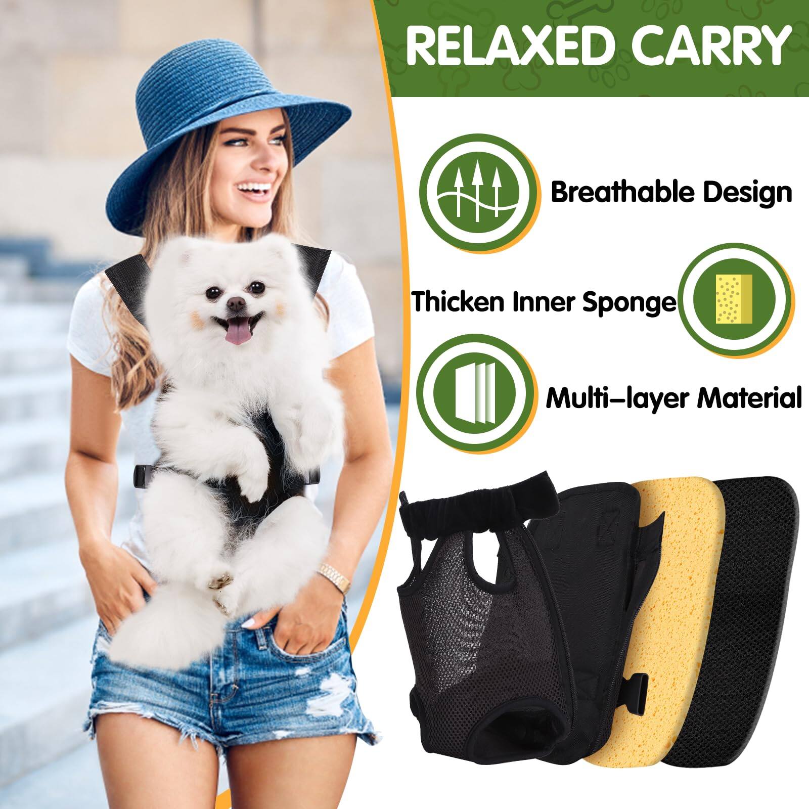 RELAXED CARRY

- Breathable Design
- Thick Inner Sponge
- Multi-layer Material