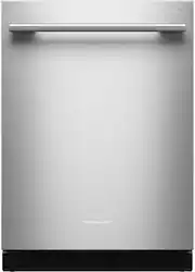 KitchenAid - 24" Top Control Built-In Tub Dishwasher with Third Level Jet Rack, 40+ Total Wash Jets, 41 dBA - Stainless Steel - Front_Zoom