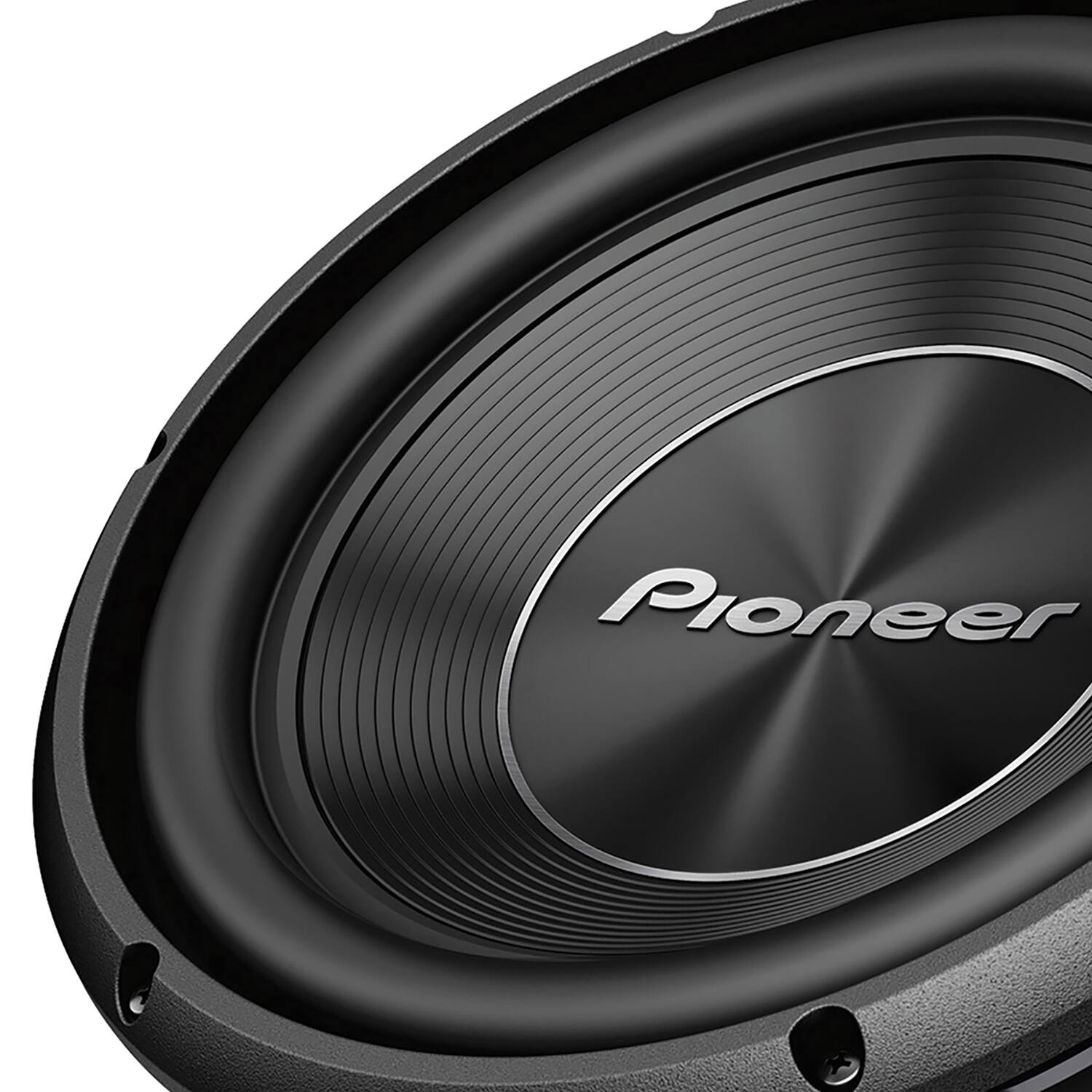 Angle. Pioneer - A-Series TS-A250D4 10" 1300W Max 4-Ohm Dual Voice Coil Subwoofer - Black.