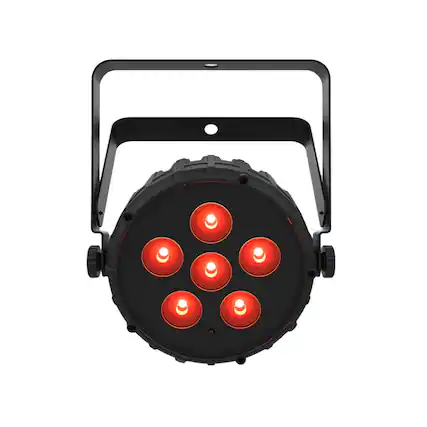 Front. CHAUVET DJ - Chauvet DJ CHDDJ Low Profile Wash Light w/ Built in Bluetooth.