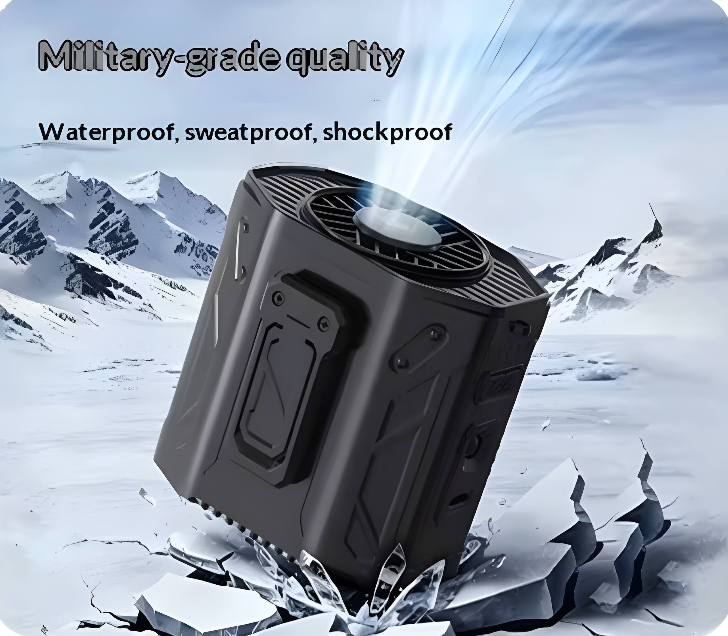 Cluzine Portable Waist Fan, 100 Speed, Waterproof & Shockproof, with ...