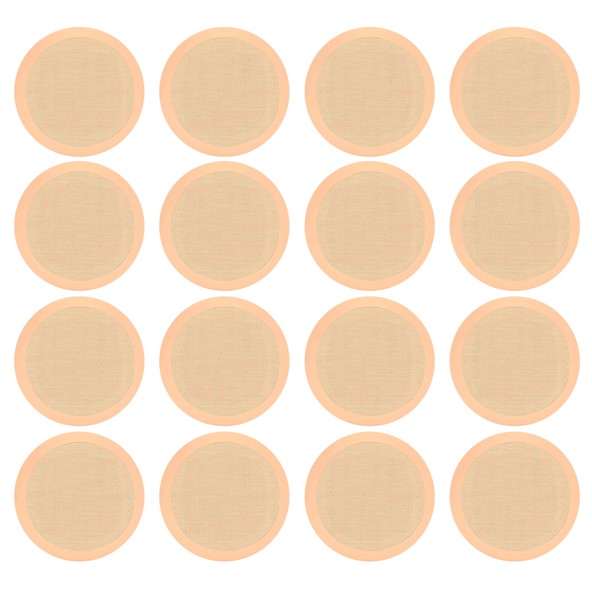 Pyle - PDIC Series 250W 8" Round Flush Mount In Wall/In Ceiling Speakers, 8 Pair