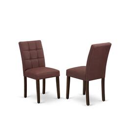 East West Furniture - 5 Piece Dining Room Table Set contain A Mid Century Modern Table - Red