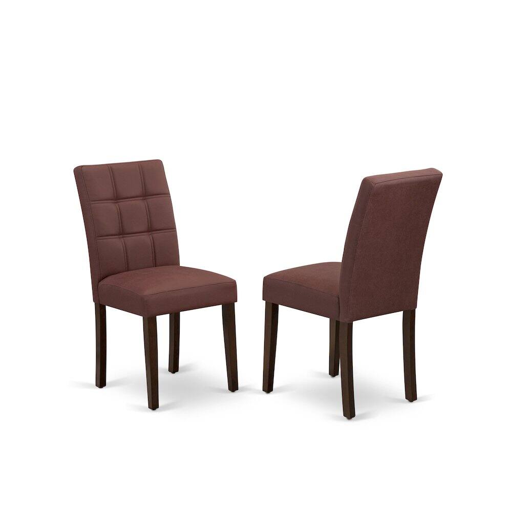 Alt View 1. East West Furniture - 5 Piece Mid Century Modern Dining Set - Red.