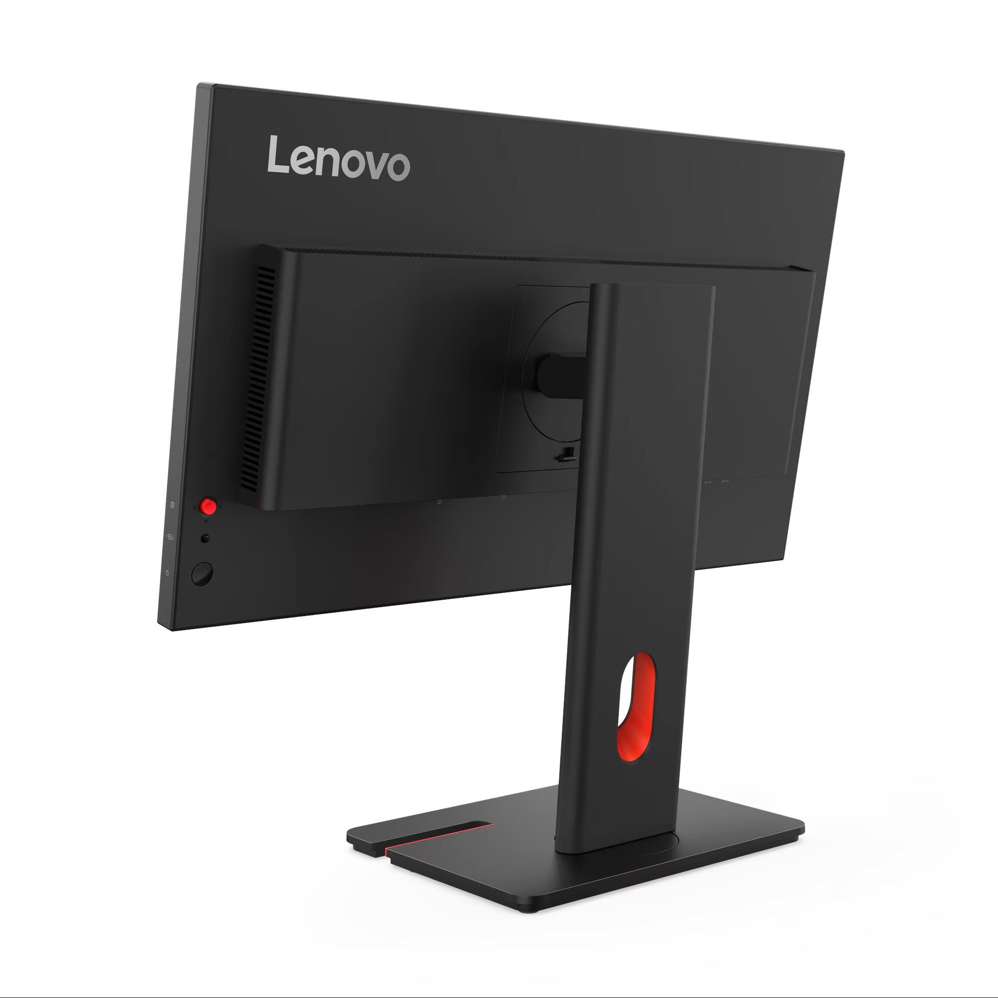 Alt View 1. Lenovo - ThinkVision 23.8" IPS LED FHD 48hz - 120hz Monitor (HDMI, USB, DP, VGA) - Eclipse Black.