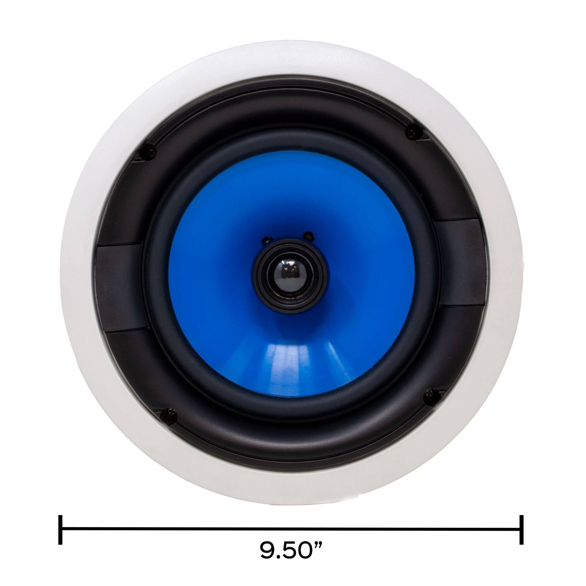Alt View 4. Legrand - Legrand HT5800 5000 Series 8" Round In-Ceiling Speaker (Sold Individually) - Black/Gray.