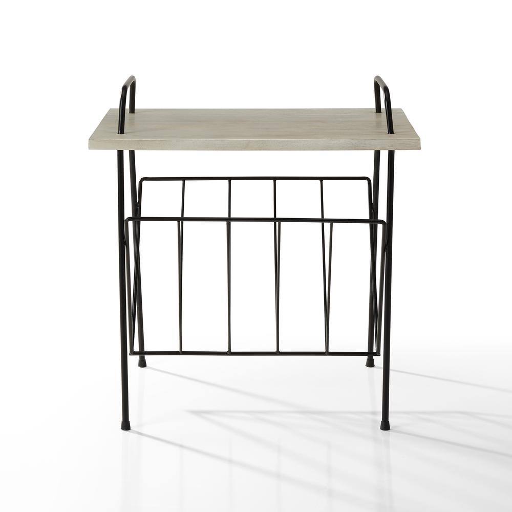 Back. Crosley Furniture - Wiltshire Record Player Stand - Natural.