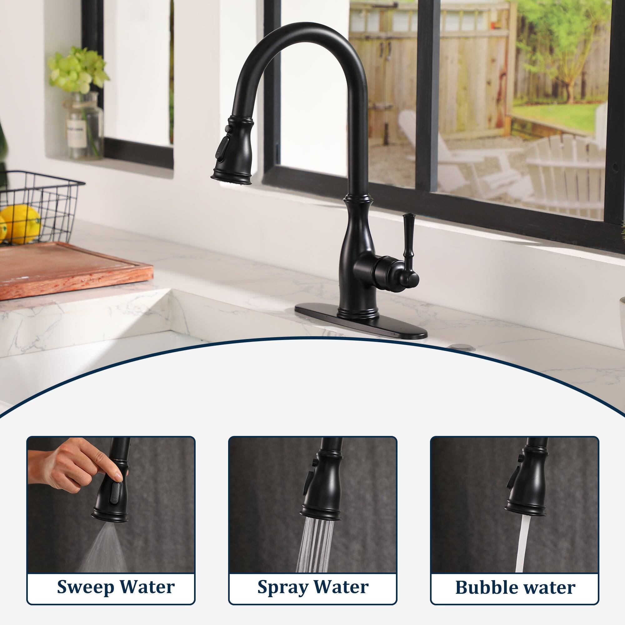 Sweep Water, Spray Water, Bubble Water