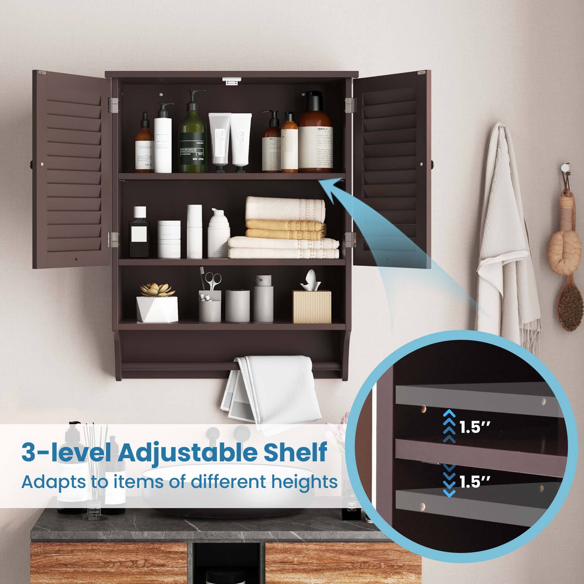 3-level Adjustable Shelf
Adapts to items of different heights
1.5"
1.5"