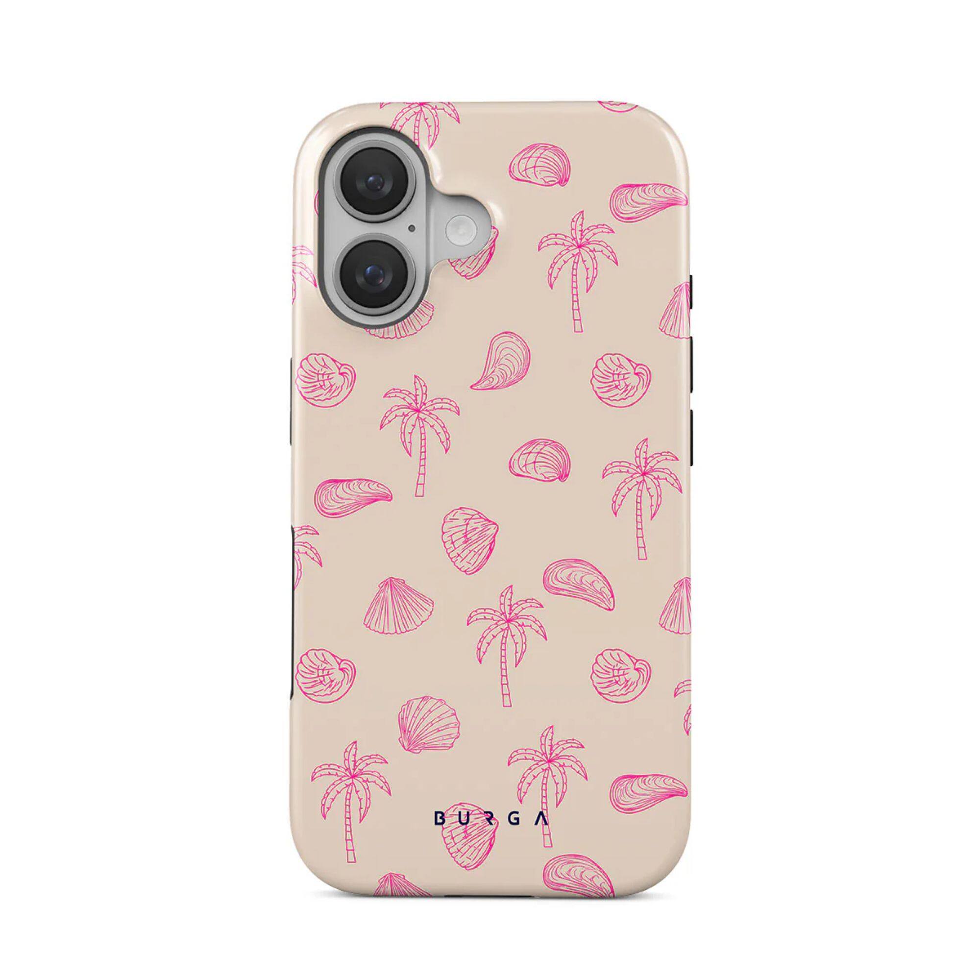 Front. Burga - Beach Please Tough Magsafe Case For iPhone 16 - Multi.
